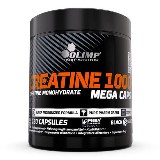 Créatine monohydrate - Creatine 1000 Mega Caps - 180 Gélules