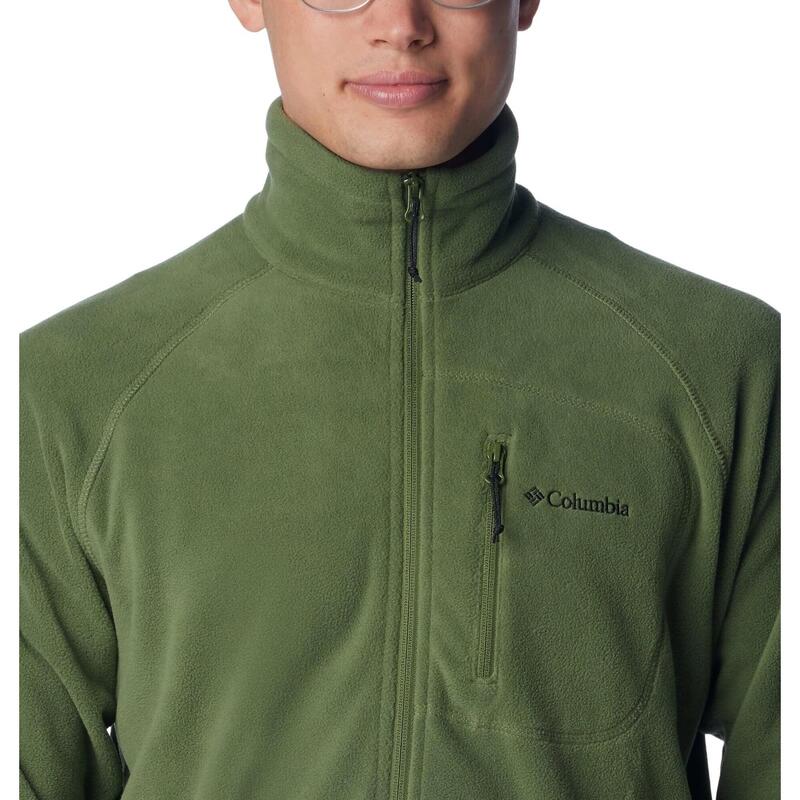 Férfi polár pulóver, Columbia Fast Trek II Full Zip Fleece, zöld