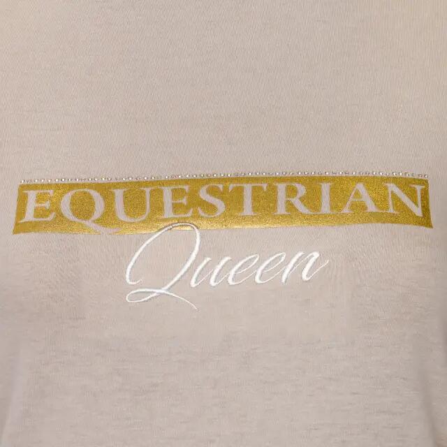 Damen Kurzarm Shirt EQUESTRIAN QUEEN Jade 24SS Dunkelblau/Hellbeige/Grün 3/7
