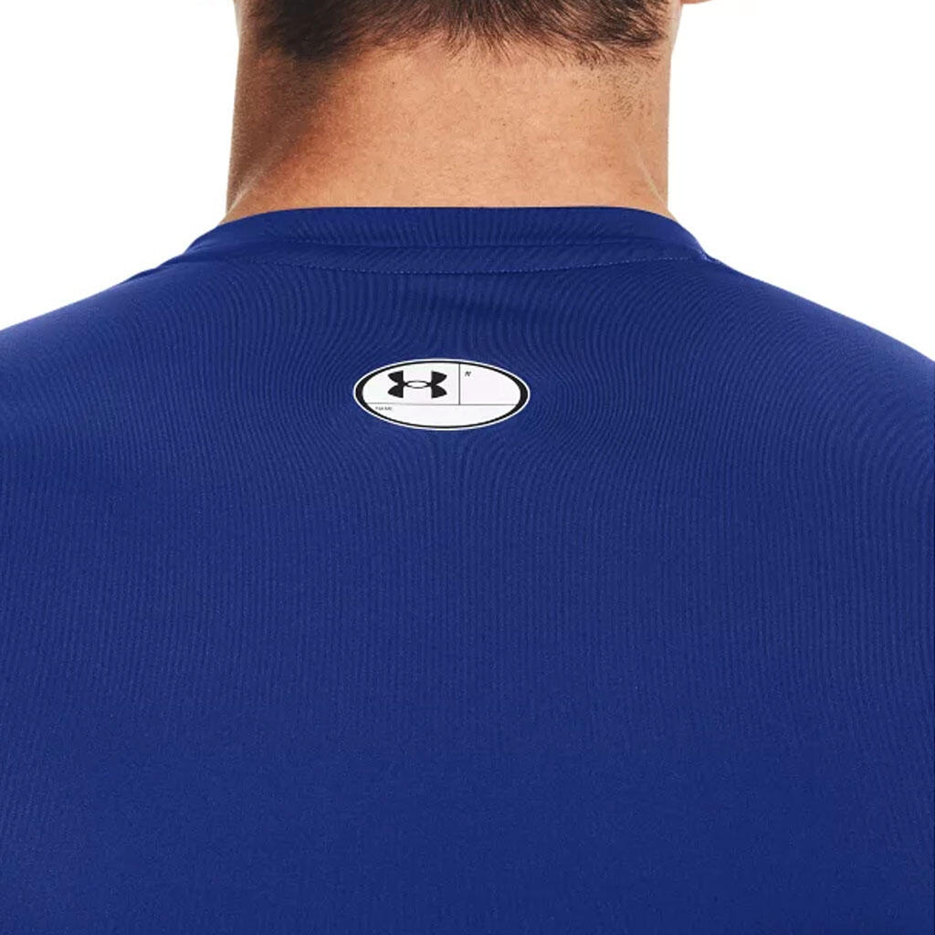 Langarmshirt Under Armour HeatGear Kompression Blau 3/7
