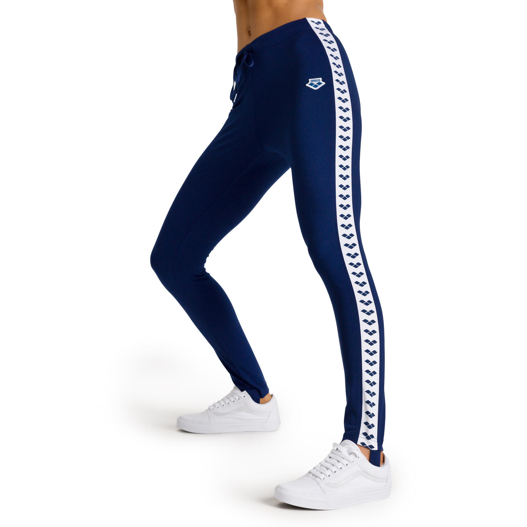 Arena - Leggings De Running Et Gym Femme - Caroline Team - Legging - Blanc|bleu - 40 M - Decathlon