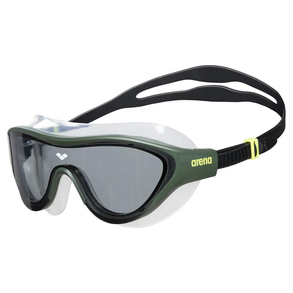 arena The One swimming mask - smoke/deep green/black