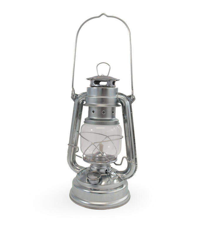 Origin Outdoors Farol de tormenta Hurricane - Galvanizado