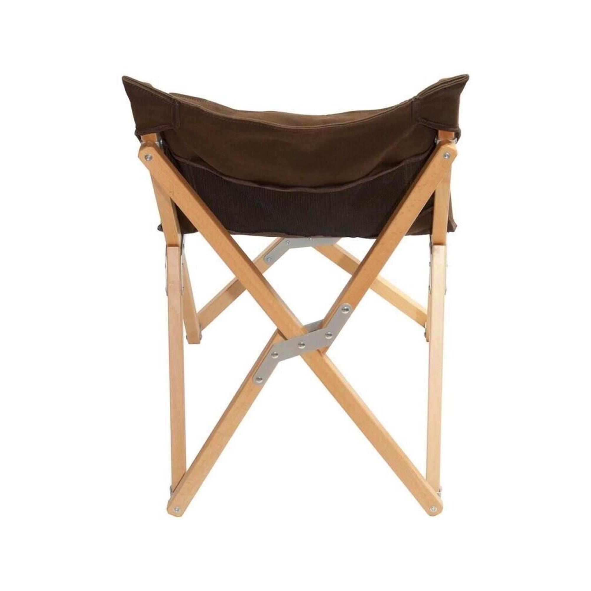 Eifel Outdoor Equipment Chaise pliante en hêtre moyenne- Chocolat