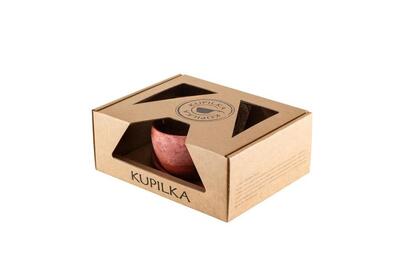 Kupilka gift box-mok, lepel en schotel-cranberry (rood)