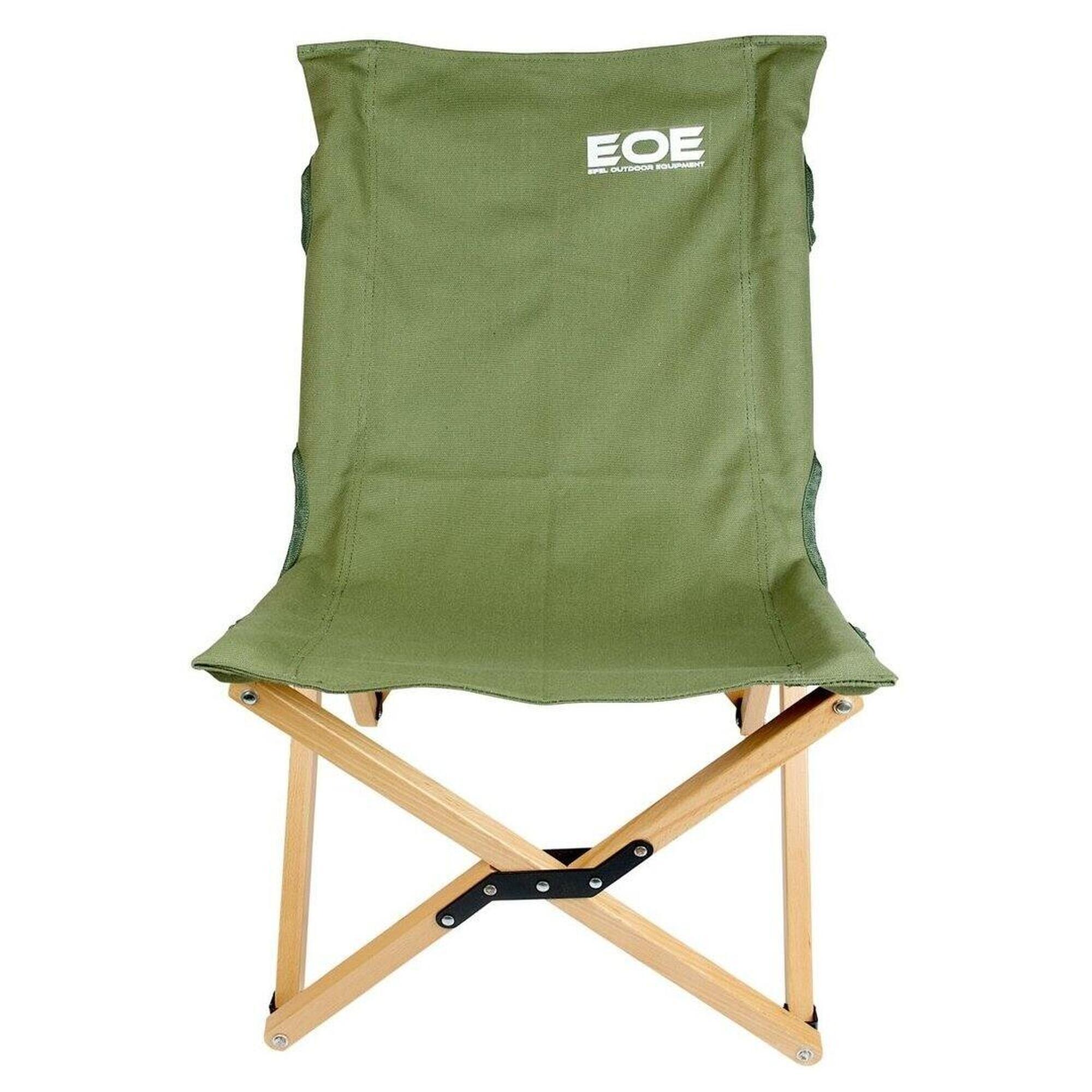 Eifel Outdoor Equipment Sedia pieghevole in faggio Verde Medio-Risling