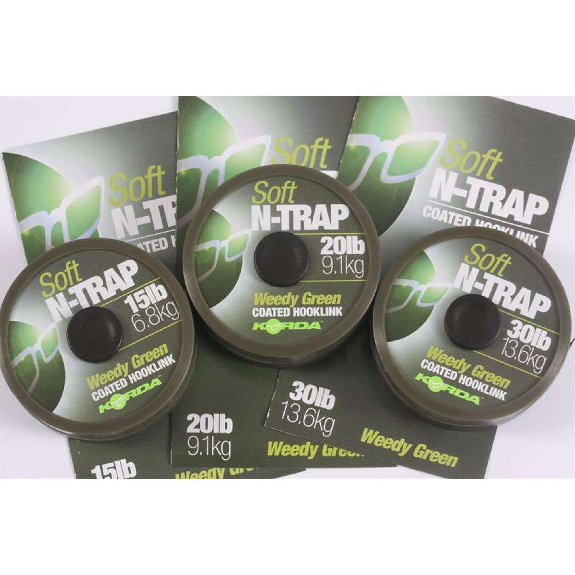 FIR TETIL KORDA N-TRAP SOFT COATED VERDE 20M/20LBS