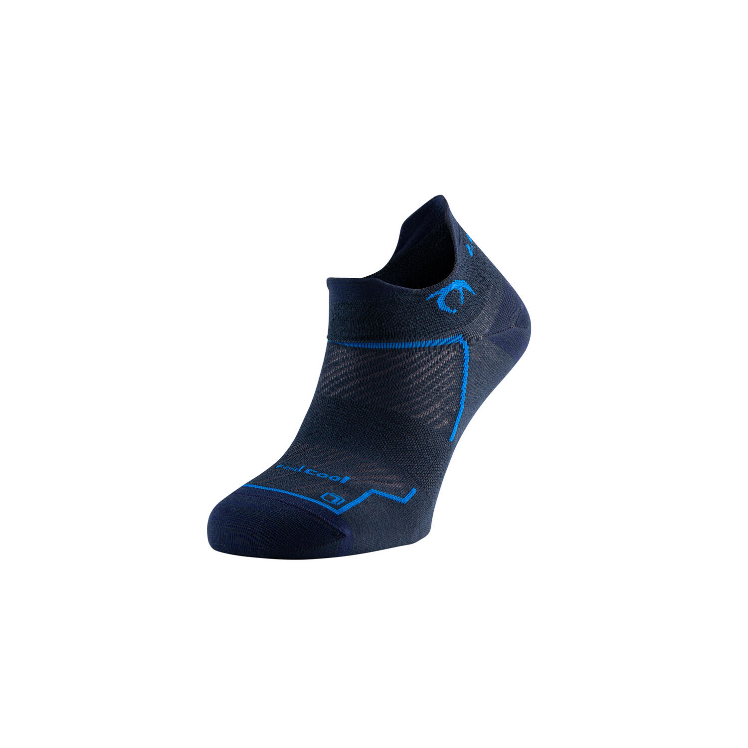 Race three socks preto/azul corrida unisex azul lurbel