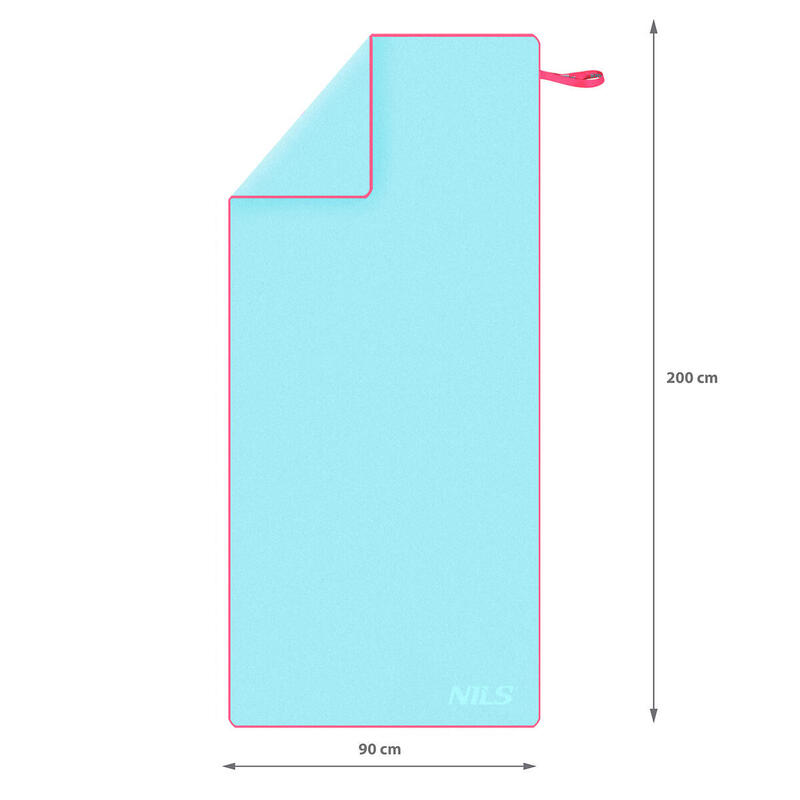 Prosop microfibră 200x90 uscare rapidă compact NILS NCR13