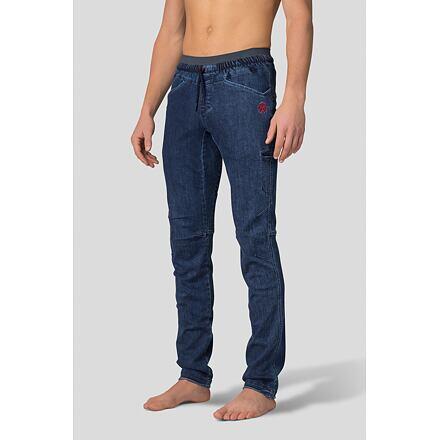 Mannen casual klimspijkerbroek met elastische taille RAFIKI donkerblauw 5/7