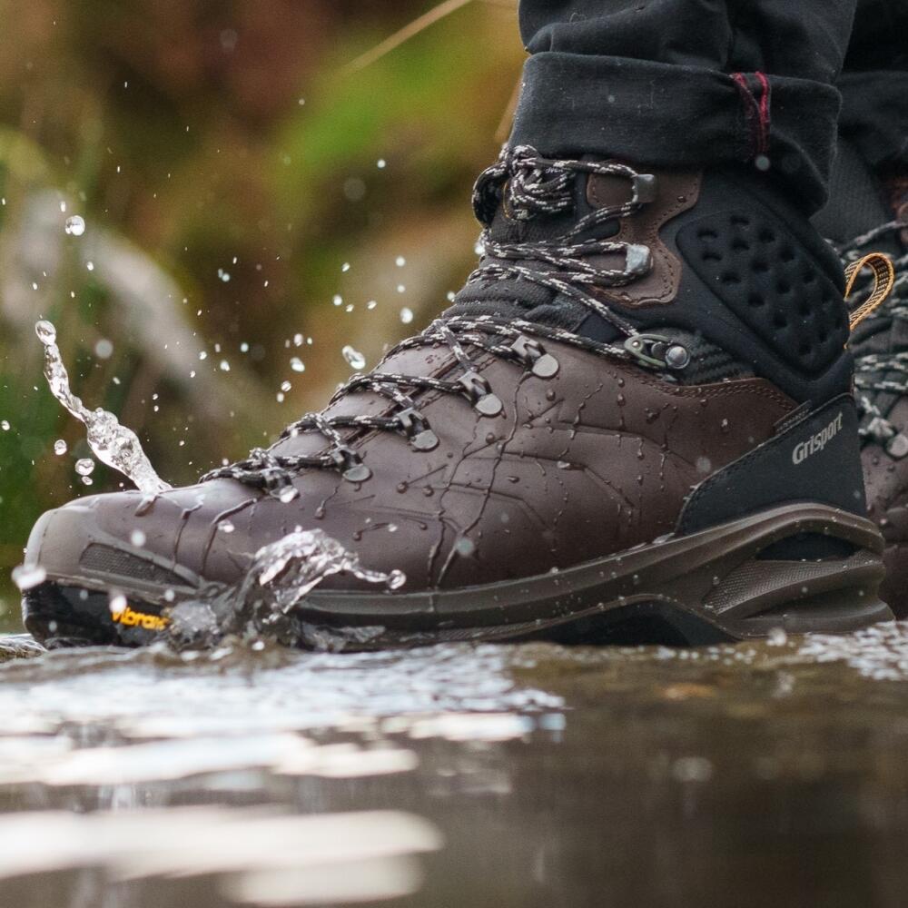 BOTA GR15203 TREKKING ADULTO COURO ENCERADO - VIBRAM+PU - GRITEX + RSYSTEM 7/7