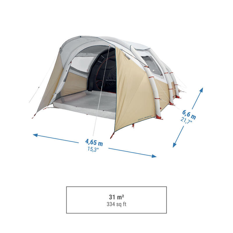 Seconde vie Tente gonflable de camping Air Seconds 5.2F&B 5 Personnes 2 Chambres