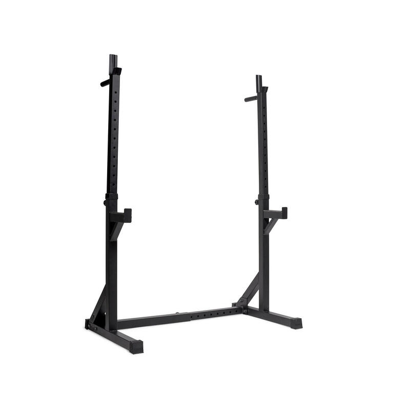 Support de squat ajustable  - Repose-haltères - Avec repose-dips