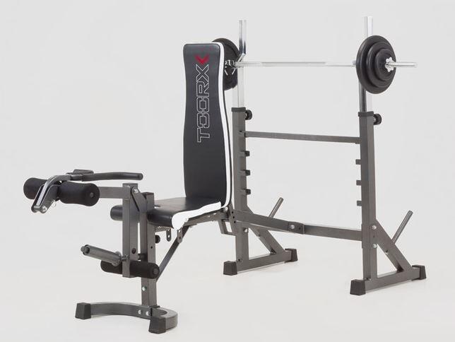 WBX 90 panca porta bilanciere richiudibile con Leg Extension e Arm Curl TOORX 2/6