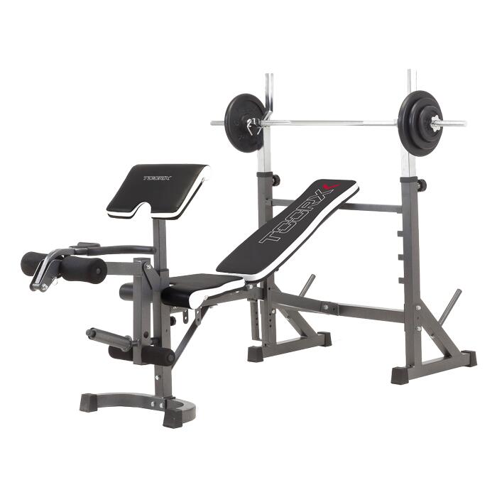 WBX 90 panca porta bilanciere richiudibile con Leg Extension e Arm Curl TOORX 4/6