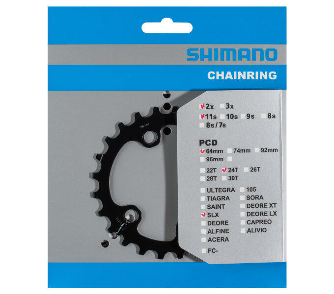 Tarcza Mechanizmu Korbowego 38T Slx Fc-M7000 2X11 Speed - Czarna thumbnail