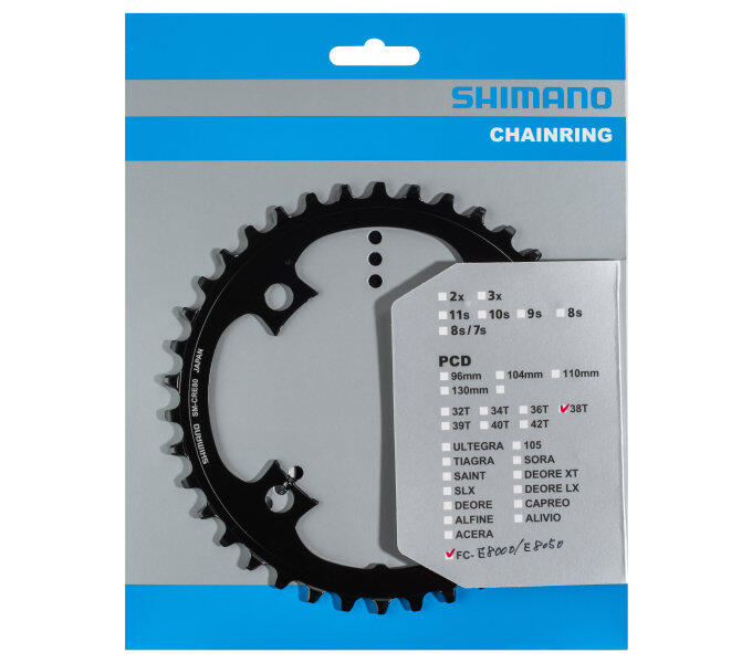 Plateau pour Fc-E8000/Fc-E8050/Fc-M8050 (sans garde-chaîne)/SM-CRE80 Shimano 2/2
