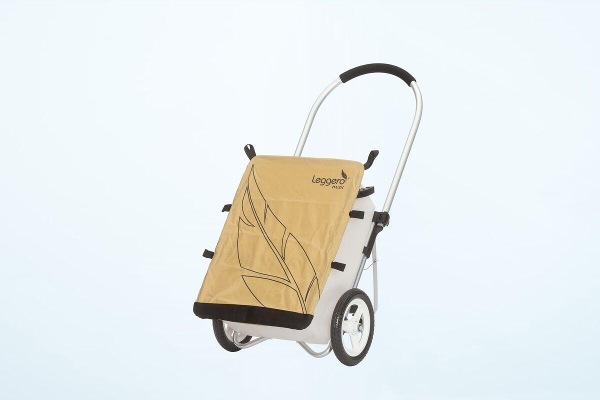 Leggero Fahrradanhnger Trolley Max - Einkaufswagen beige/marine | Decathlon