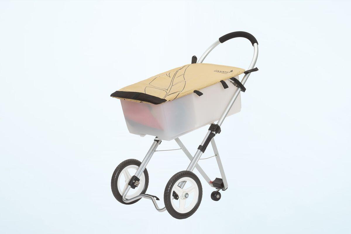 Leggero Fahrradanhnger Trolley Max - Einkaufswagen beige/marine | Decathlon