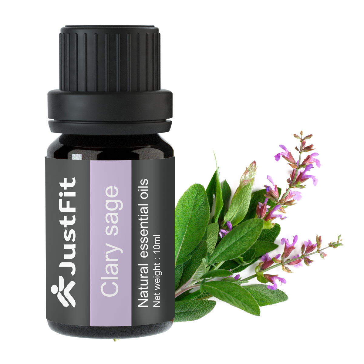 Óleo essencial de salva esclareia 100% puro 10ml 3/3