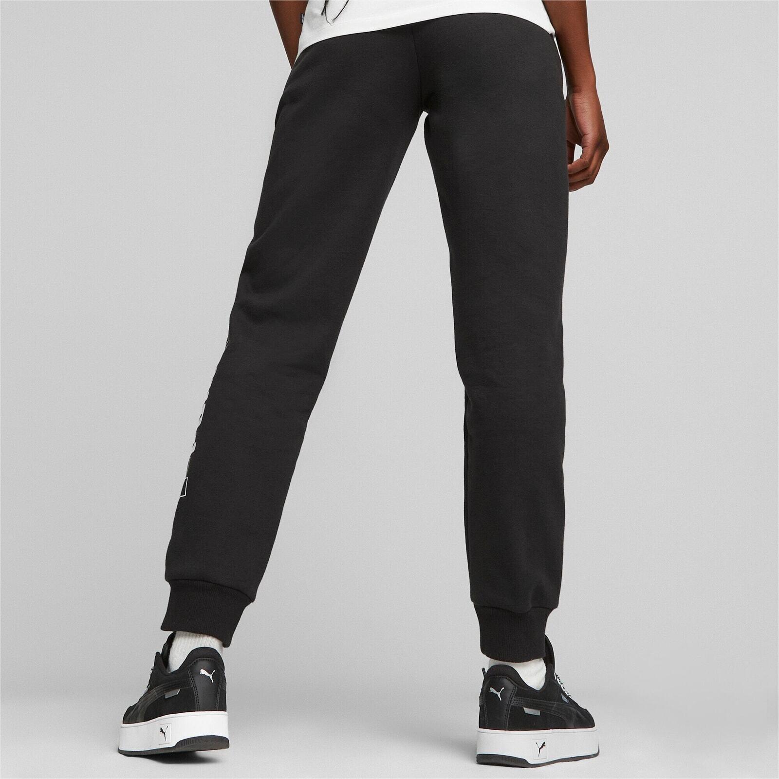 Calça Puma Logo Printed Elastic Waist Active Joggers, Preto, Mulheres 2/5