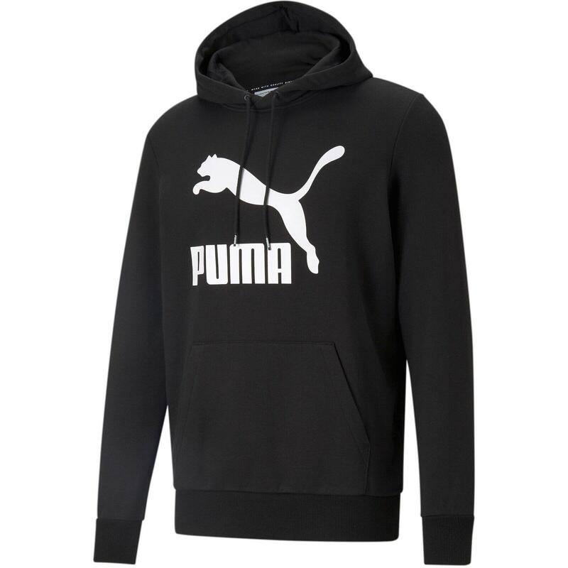 Pulóver Puma Classics Logo, Fekete, Férfiak