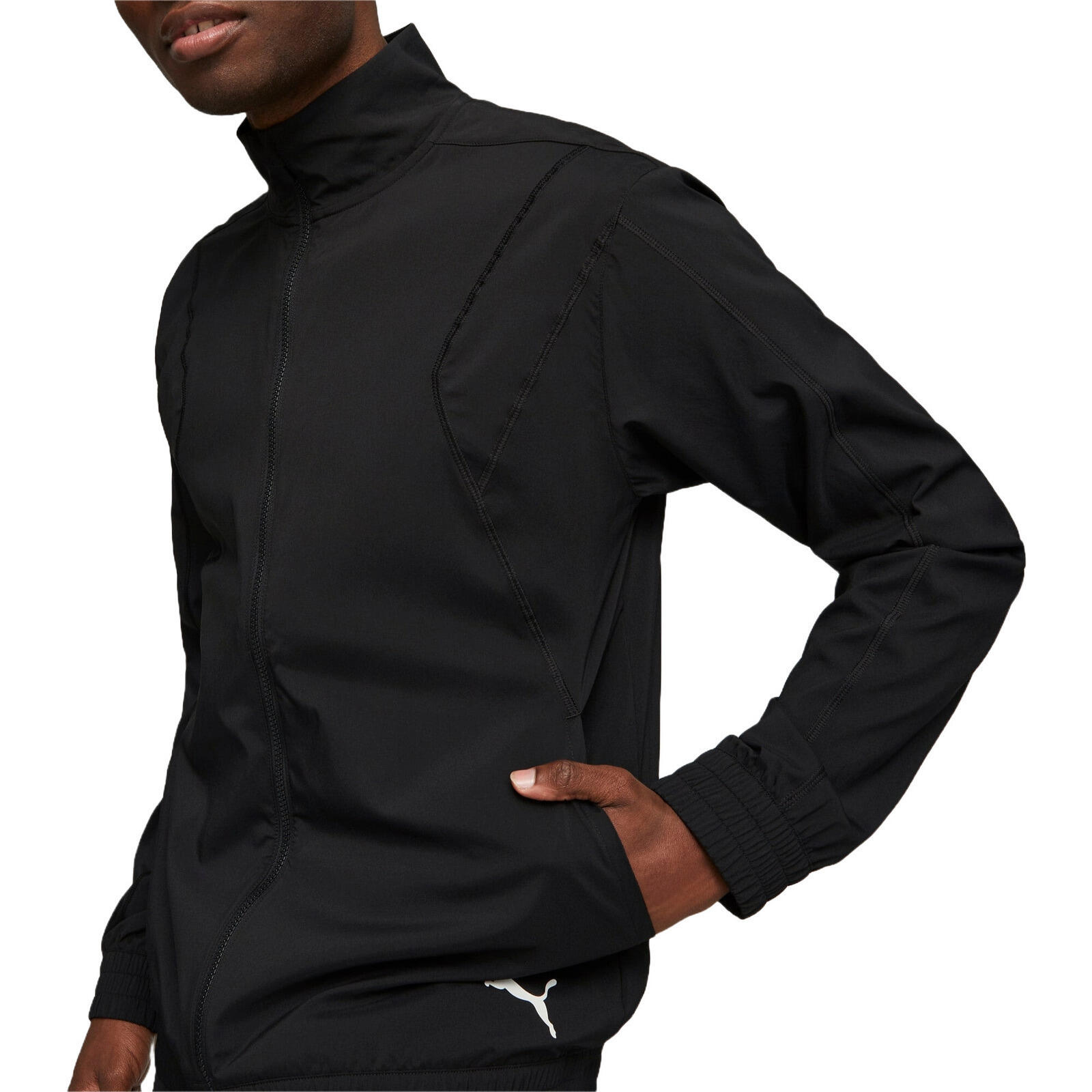 Jasje Puma Zip-up Tracksuit Jacket Fit Woven, Zwart, Mannen 4/5