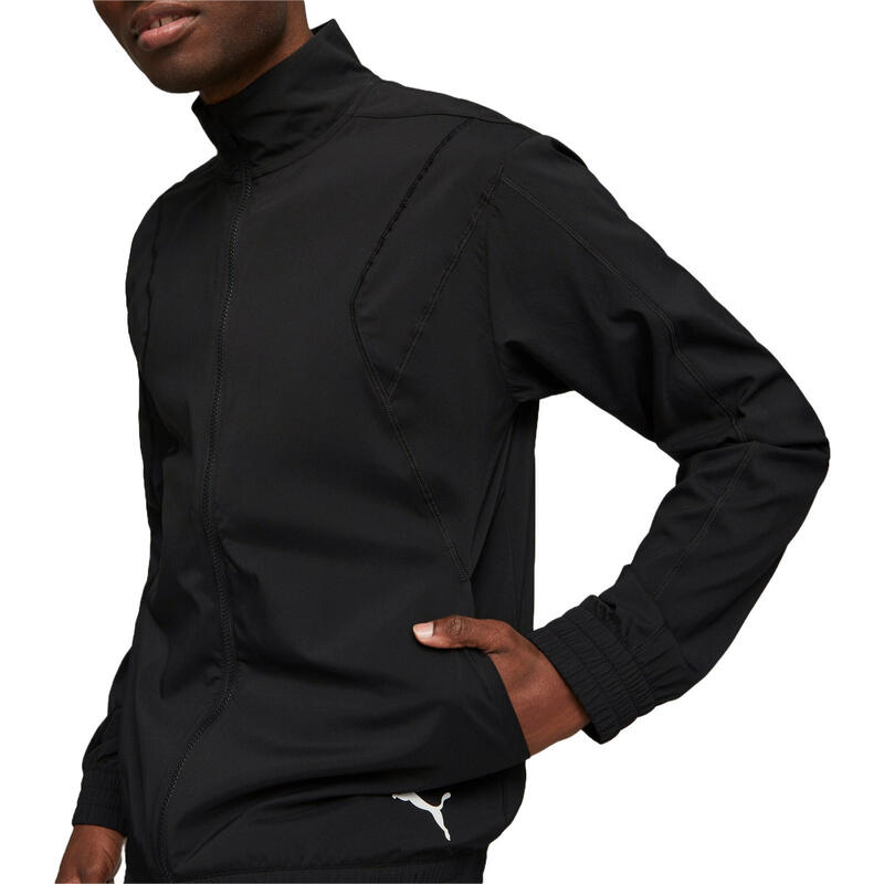 Jacheta barbati Puma Zip-up Tracksuit Jacket Fit Woven, Negru