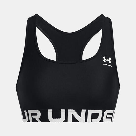 Reggiseno Under Armour HeatGear Armour Mid Black Donna
