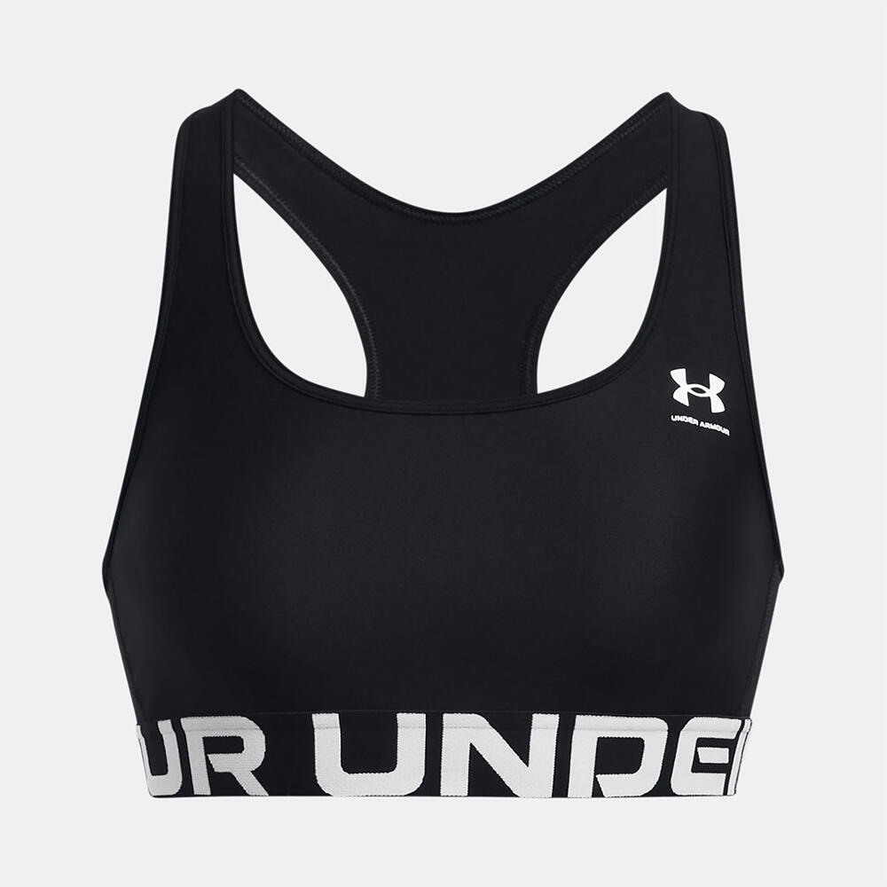 Under Armour - Brassière De Sport Noir Under Armour Heatgear® Mid Branded Femme - Brassière - Noir - 40 M - Decathlon