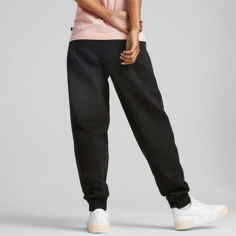 Nadrág Puma ESS Embroidery High-Waist Pants FL, Fekete, Nők