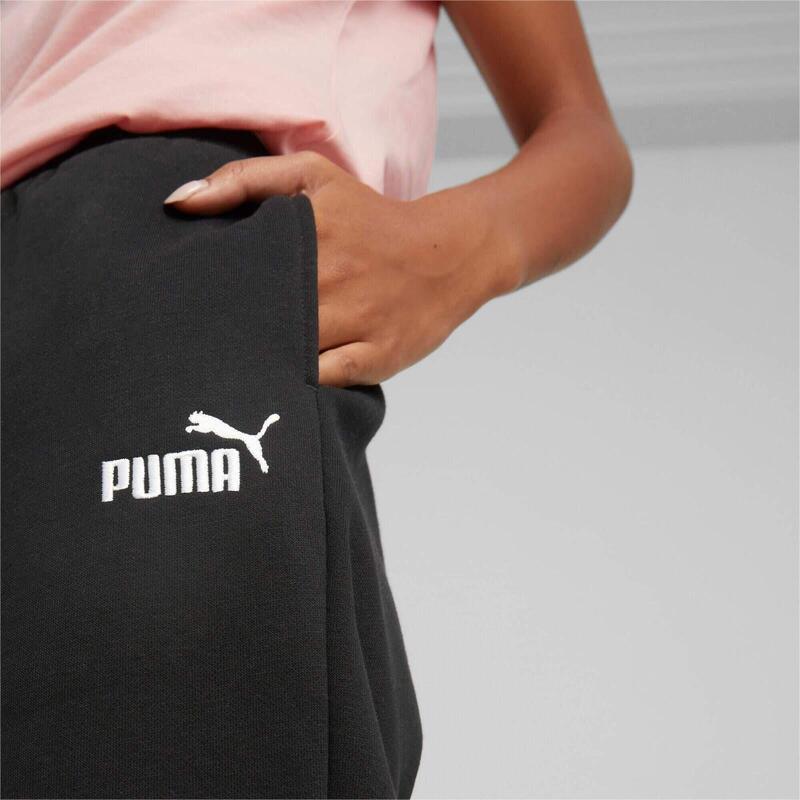 Nadrág Puma ESS Embroidery High-Waist Pants FL, Fekete, Nők