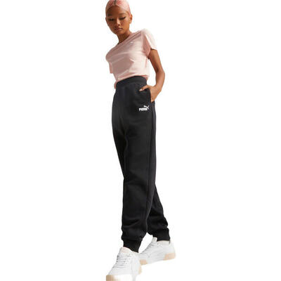 Hose Puma ESS Embroidery High-Waist Pants FL. Schwarz. Damen