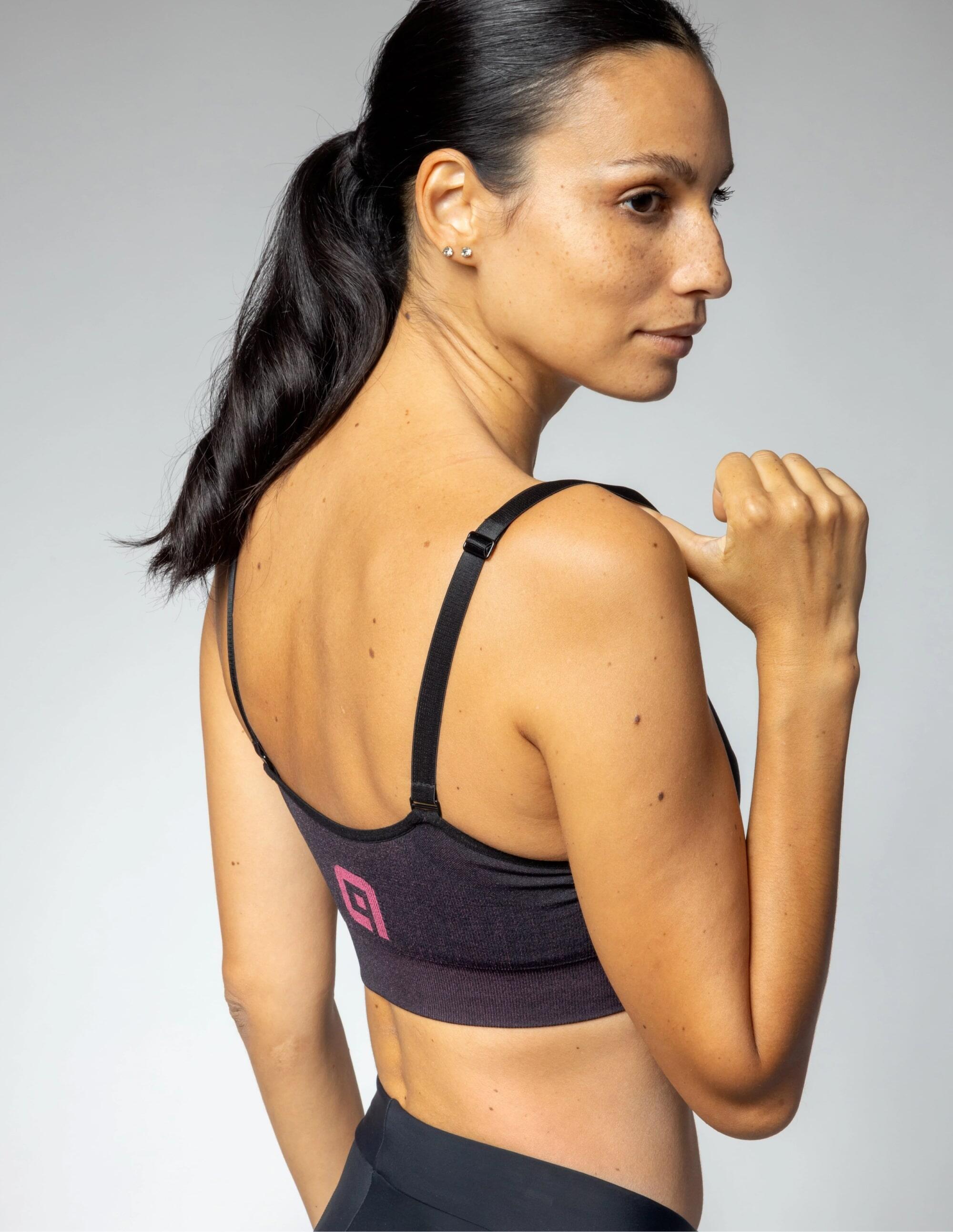 Brassière Femme Alé Magic Noir/Rose 6/7