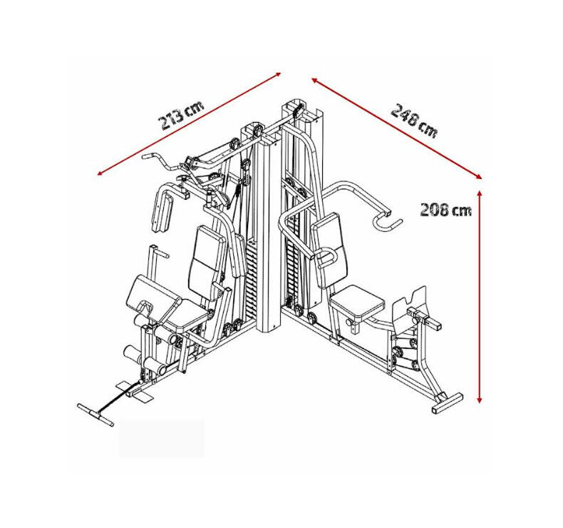 DUAL STACK CORNER MULTI GYM GS99 6/7