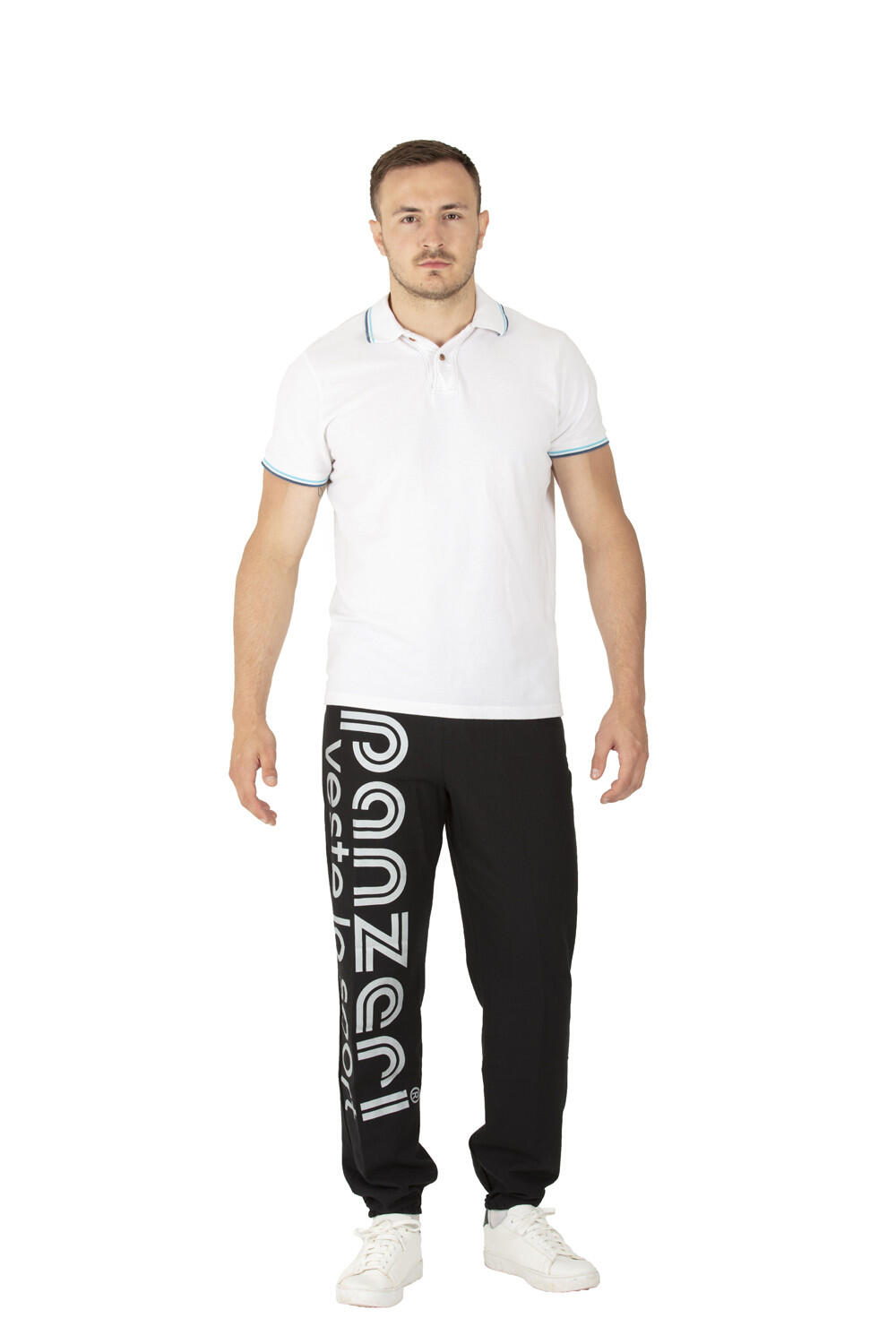 Pantalon Jogging Panzeri Uni H - Noir / Argent 2/5
