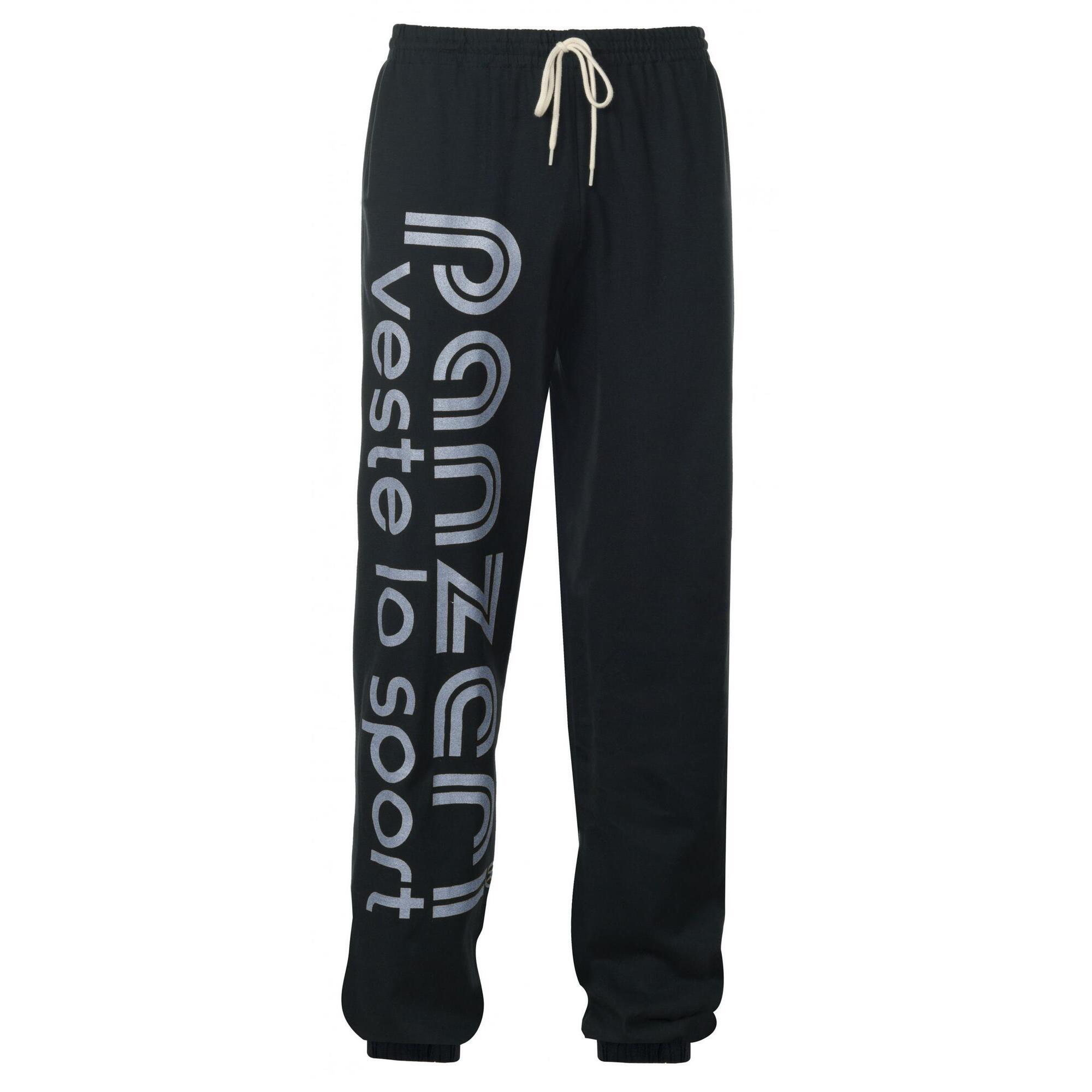 Pantalon Jogging Panzeri Uni H Noir Argent PANZERI Decathlon