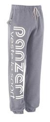 Pantalon Jogging Panzeri épais Park O - Gris chiné / Blanc
