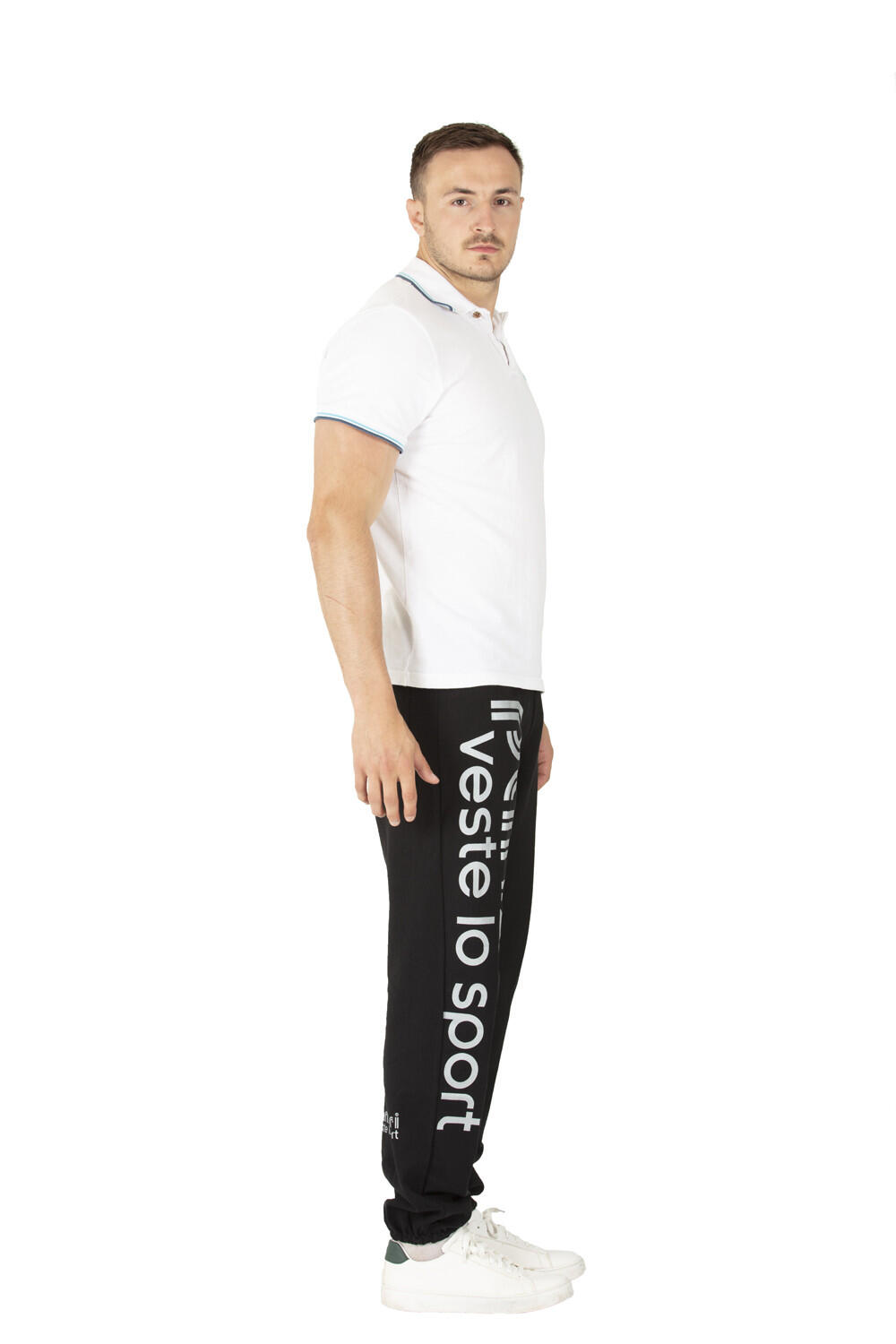 Pantalon Jogging Panzeri Uni H - Noir / Argent 4/5