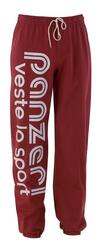 Pantalon Jogging Panzeri Uni H - Bordeaux / Blanc