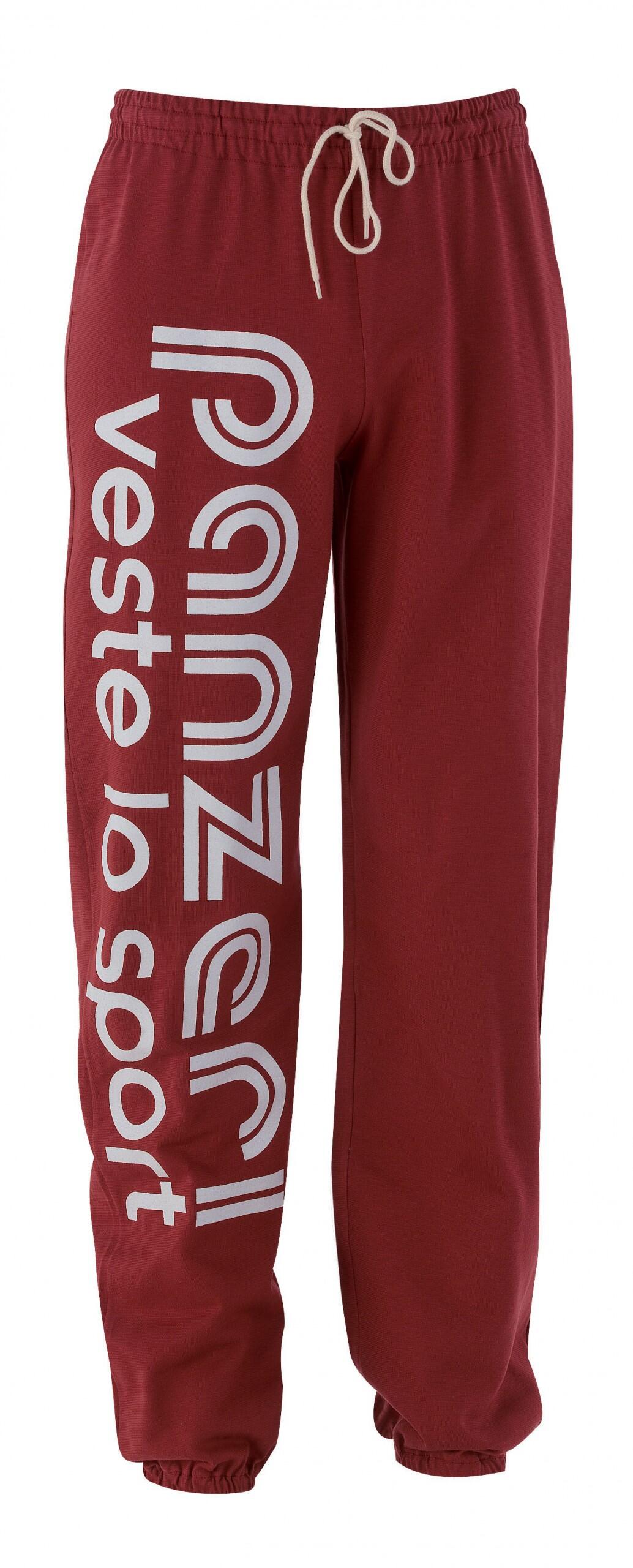 Pantalon Jogging Panzeri Uni H - Bordeaux / Blanc 1/5