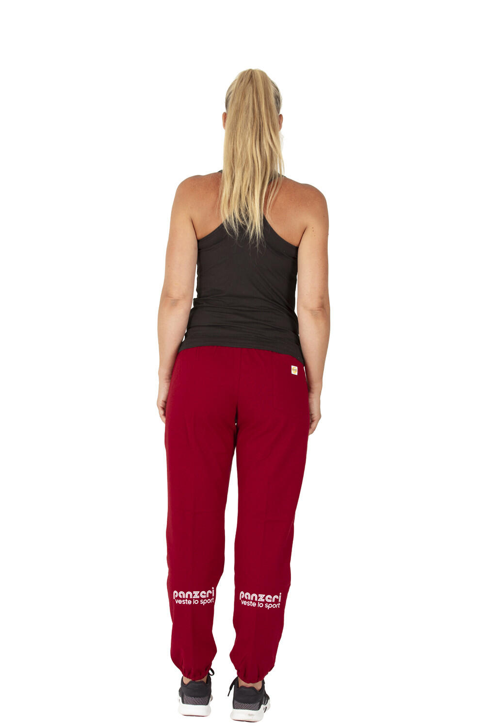Pantalon Jogging Panzeri Uni H - Bordeaux / Blanc 3/5