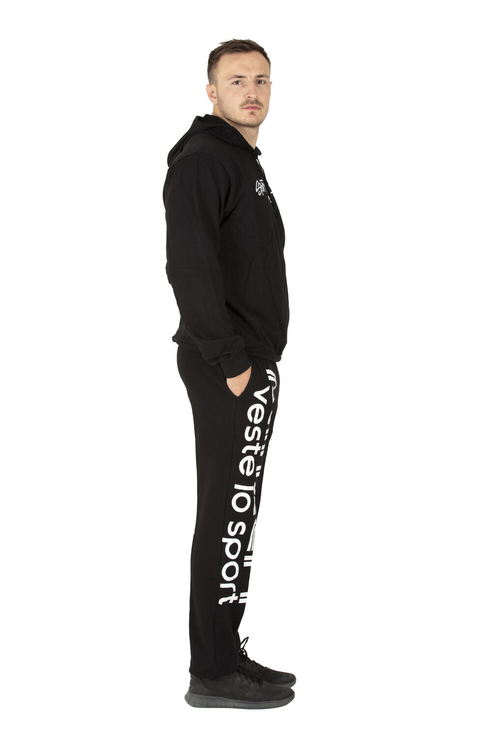 Pantalon Jogging Panzeri épais Park O - Noir / Blanc 3/5