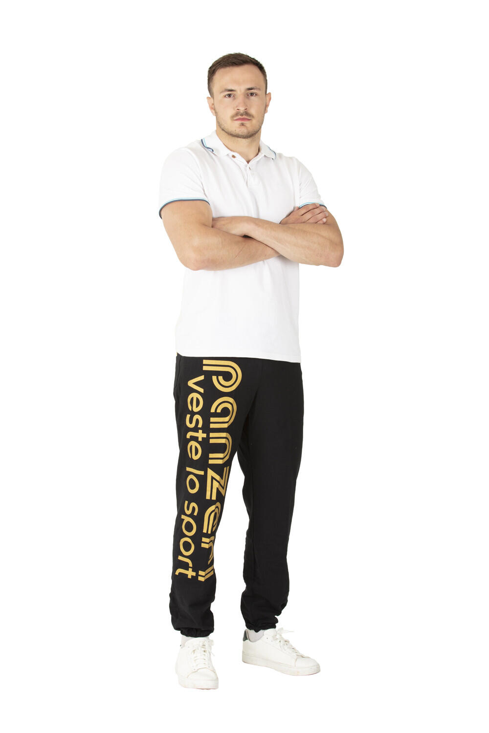 Pantalon Jogging Panzeri Uni H - Noir / Or 3/5