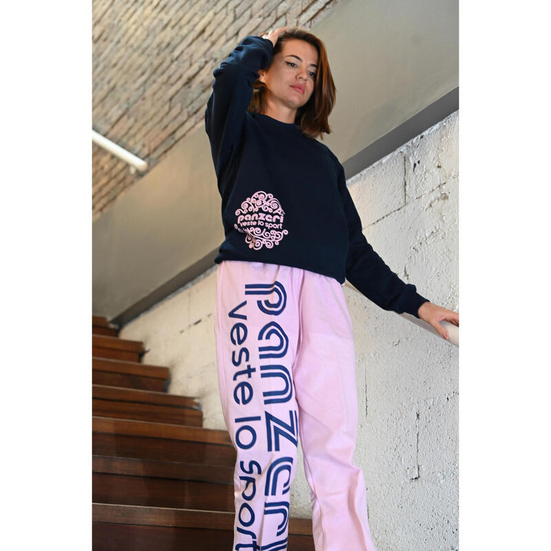 Pantalon Jogging Panzeri Uni H - Rose / Marine