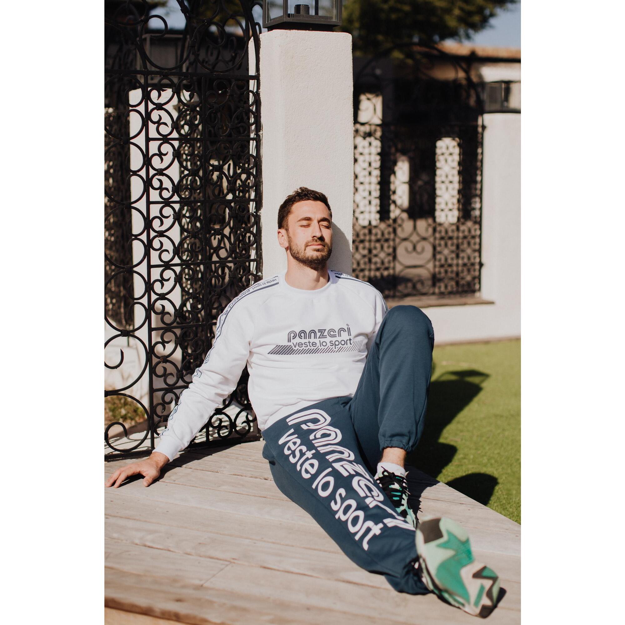 Pantalon Jogging Panzeri epais PARK O Gris fonce Blanc PANZERI Decathlon