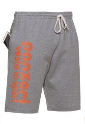 Bermuda Panzeri Park B - Gris chiné / Orange fluo