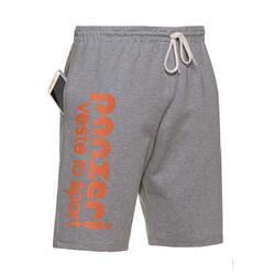 Bermuda Panzeri Park B - Gris chiné / Orange fluo