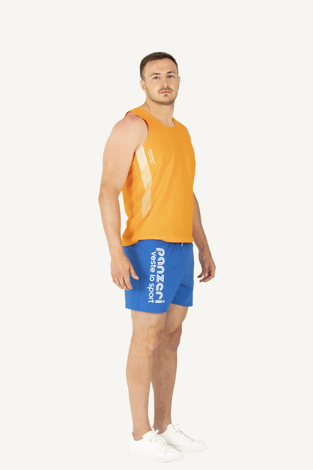 Short Panzeri Uni A - Bleu roi / Blanc 2/5