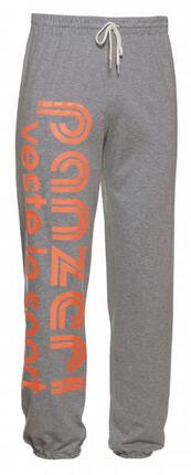 Pantalon Jogging Panzeri Uni H - Gris chiné / Orange fluo